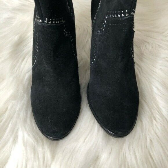NEW Joie Monte Studded Suede Pull On Booties Ankle Boots Size 38 - Picture 4 of 12